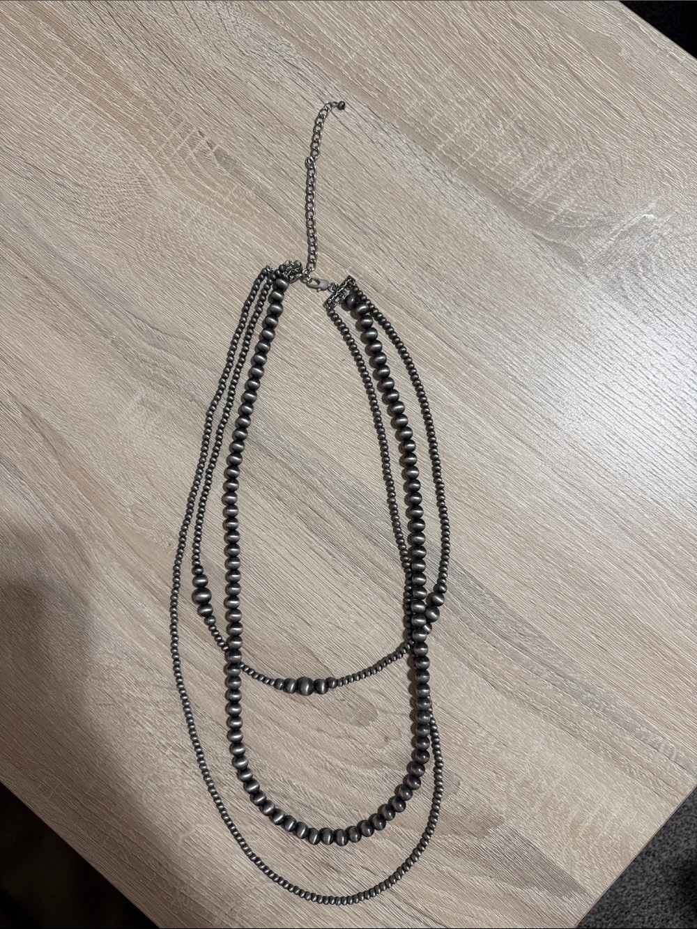 Three Strand Faux Navajo Pearl Set